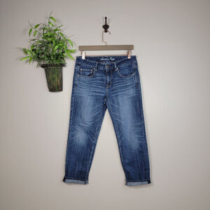 American Eagle Boy Fit Jeans Boyfriend Dark AE 4